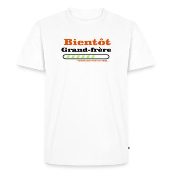 soon to be a big brother - Men's Premium Organic T-Shirt - white - Front - Nico (187cm)