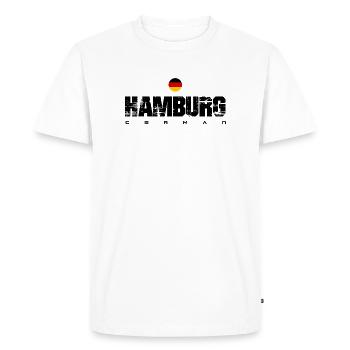 German Heritage Circle Flag - Men's Premium Organic T-Shirt - white - Front - Nico (187cm)