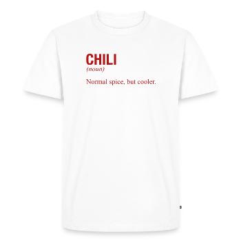 PIMENT - T-shirt Premium bio Homme - blanc - Devant - Nico (187cm)