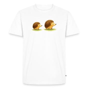 Hérissons mignons pour les vêtements des enfants - T-shirt Premium bio Homme - blanc - Devant - Nico (187cm)
