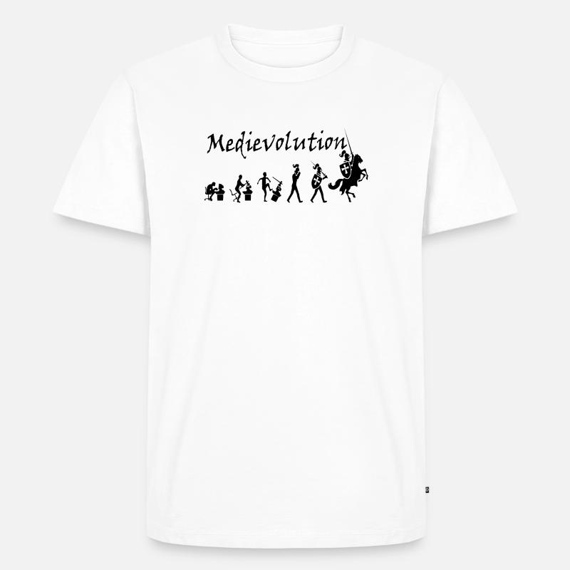 Medievolution – Medieval Evolution - Men's Premium Organic T-Shirt - white