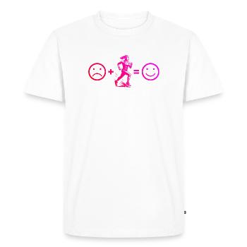 Conception de la course à puissance de course - T-shirt Premium bio Homme - blanc - Devant - Nico (187cm)