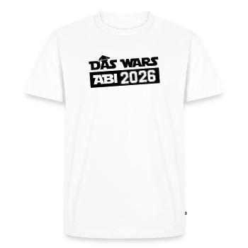 C’est tout, Abi 2026 - T-shirt Premium bio Homme - blanc - Devant - Nico (187cm)