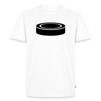 Palet de hockey - T-shirt Premium bio Homme - blanc - Devant - Nico (187cm)