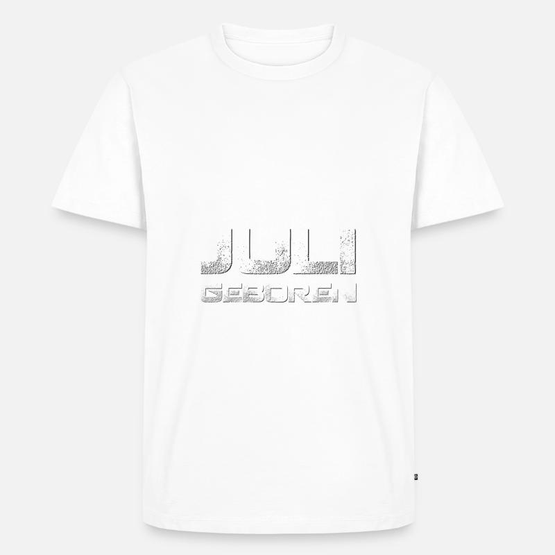 Juli - Männer Premium Bio T-Shirt - Weiß