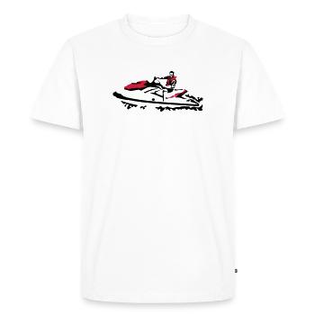 jetski - Men's Premium Organic T-Shirt - white - Front - Nico (187cm)
