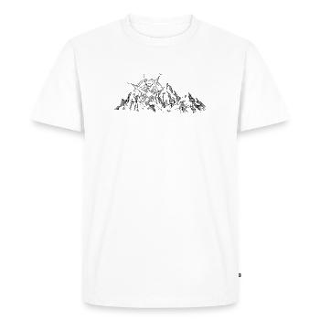 Montagnes en plein air nature sauvage - T-shirt Premium bio Homme - blanc - Devant - Nico (187cm)