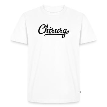 Surgeon - Men's Premium Organic T-Shirt - white - Front - Nico (187cm)