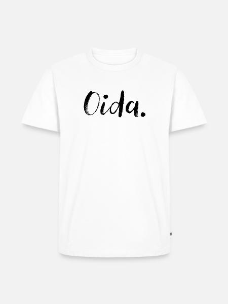 Oida österreich - Männer Premium Bio T-Shirt - Weiß