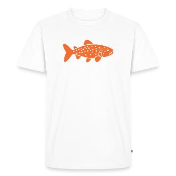 truite - T-shirt Premium bio Homme - blanc - Devant - Nico (187cm)