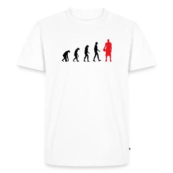 Basket Ball Evolution / Basketball - Men's Premium Organic T-Shirt - white - Front - Nico (187cm)