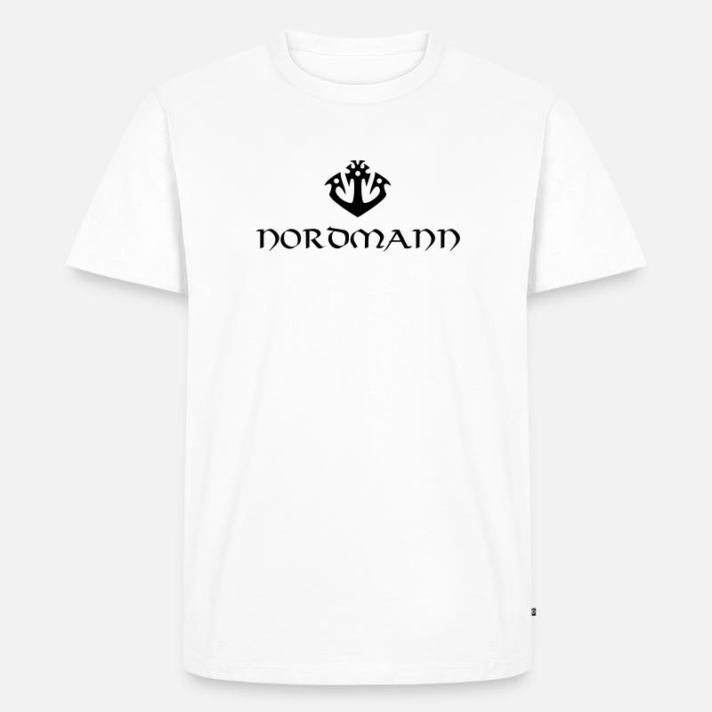 Anker Tribal Nordmann Vikinger - Männer Premium Bio T-Shirt - Weiß