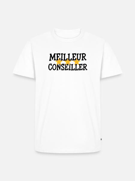 Meilleur Conseiller - T-shirt Premium bio Homme - blanc