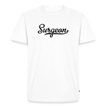 Surgeon - Men's Premium Organic T-Shirt - white - Front - Nico (187cm)
