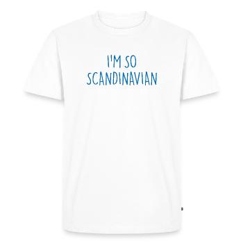 I'M SO SCANDINAVIAN Scandinavia - Men's Premium Organic T-Shirt - white - Front - Nico (187cm)
