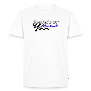 Bus driver , what else ? .......................... - Men's Premium Organic T-Shirt - white - Front - Nico (187cm)