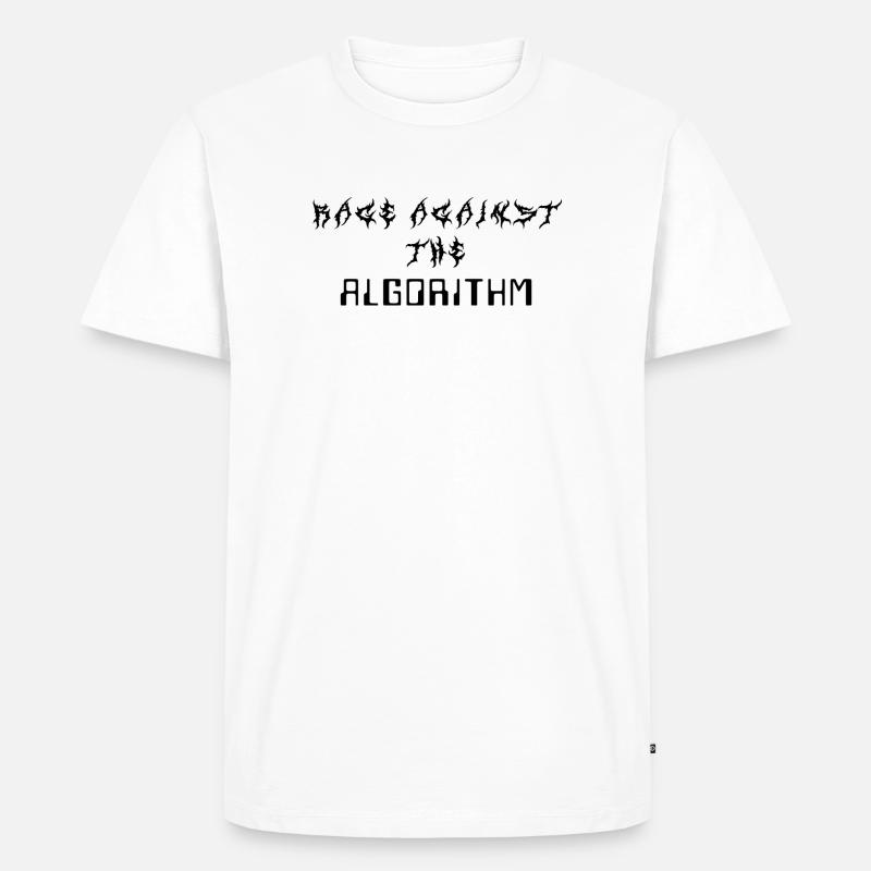 Rage against the Algorithm - Männer Premium Bio T-Shirt - Weiß
