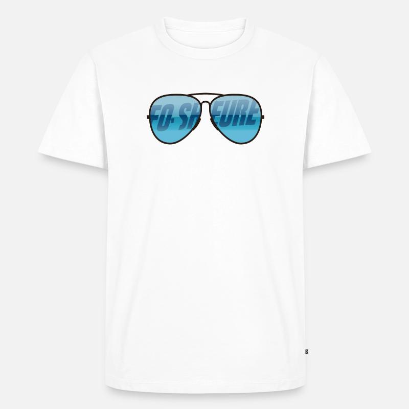 FO-SHEURE - Männer Premium Bio T-Shirt - Weiß