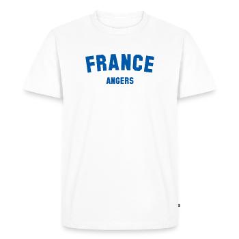 Angers, France, France - Men's Premium Organic T-Shirt - white - Front - Nico (187cm)