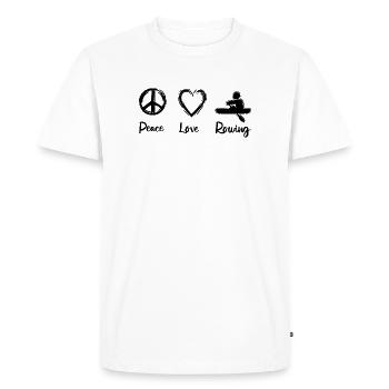 Amour du gouvernail - T-shirt Premium bio Homme - blanc - Devant - Nico (187cm)