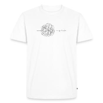 My Life - Men's Premium Organic T-Shirt - white - Front - Nico (187cm)