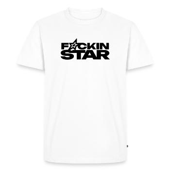 F*CKIN STAR - T-shirt Premium bio Homme - blanc - Devant - Nico (187cm)