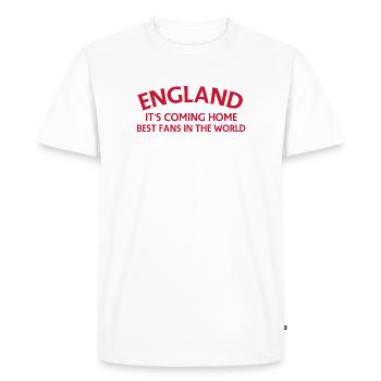 Hommage des supporters locaux de l’Angleterre - T-shirt Premium bio Homme - blanc - Devant - Nico (187cm)