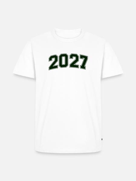 2027 - Männer Premium Bio T-Shirt - Weiß