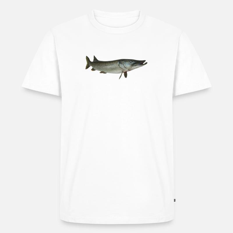 Hecht - Männer Premium Bio T-Shirt - Weiß