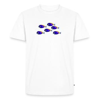 Poisson-chirurgien (07) - T-shirt Premium bio Homme - blanc - Devant - Nico (187cm)