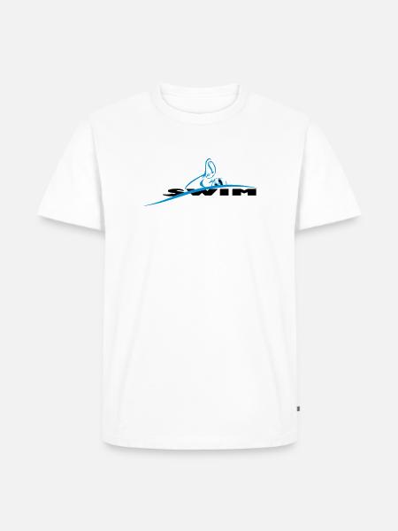 swimmer - Männer Premium Bio T-Shirt - Weiß