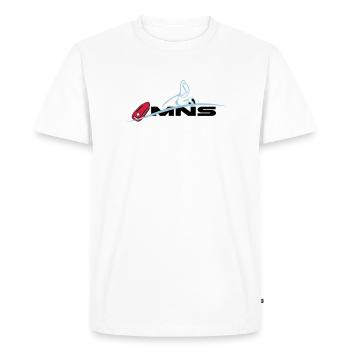 MNS maître-nageur sauveteur - T-shirt Premium bio Homme - blanc - Devant - Nico (187cm)