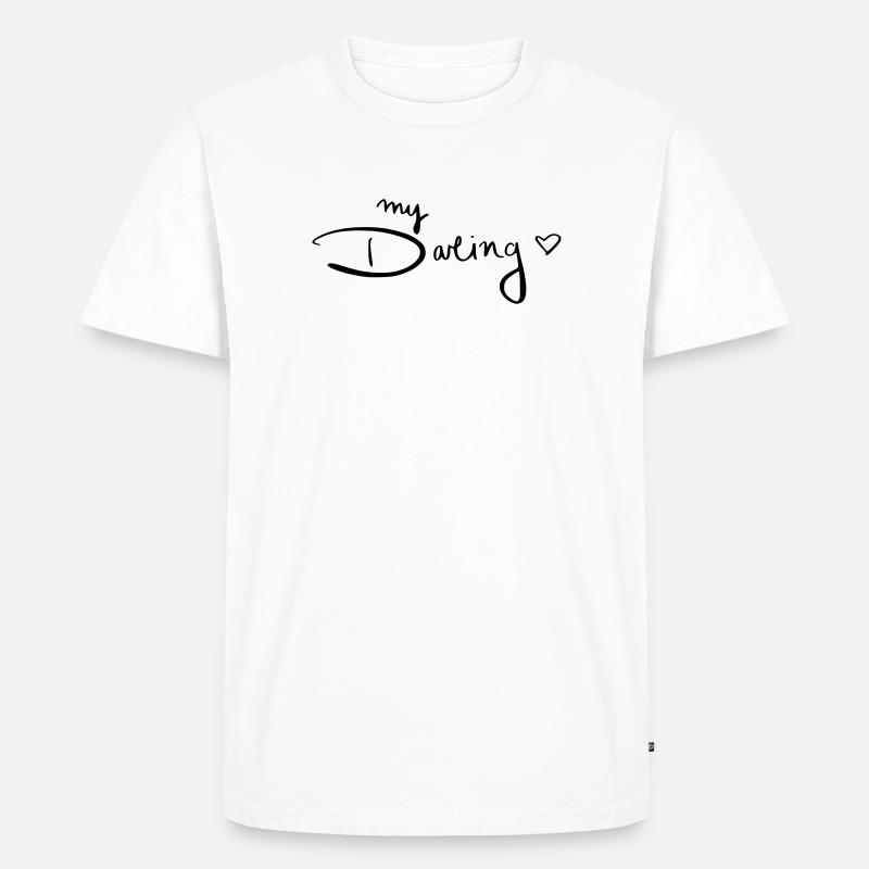My Darling - Männer Premium Bio T-Shirt - Weiß