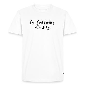 Mr. Good Looking cuisine - pour les chefs sexy - T-shirt Premium bio Homme - blanc - Devant - Nico (187cm)