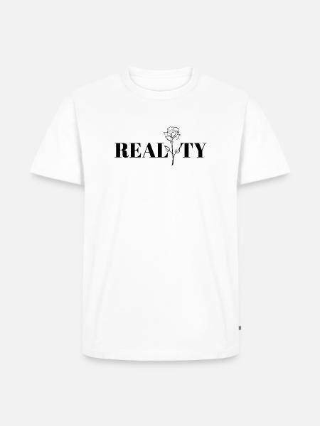 Cool design, reality. - Men's Premium Organic T-Shirt - white