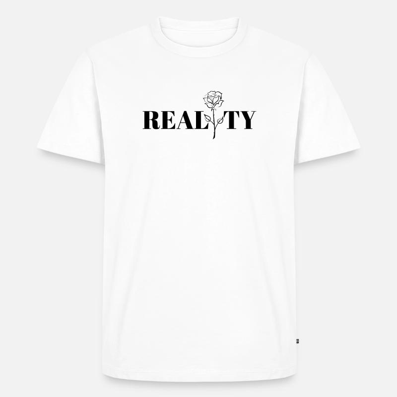 Cool design, reality. - Men's Premium Organic T-Shirt - white