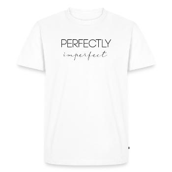 perfectly imperfect - T-shirt Premium bio Homme - blanc - Devant - Nico (187cm)