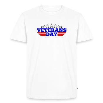 Logo Journée des anciens combattants - T-shirt Premium bio Homme - blanc - Devant - Nico (187cm)