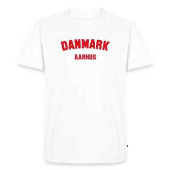 AARHUS Danemark Dänemark - T-shirt Premium bio Homme - blanc - Devant - Nico (187cm)