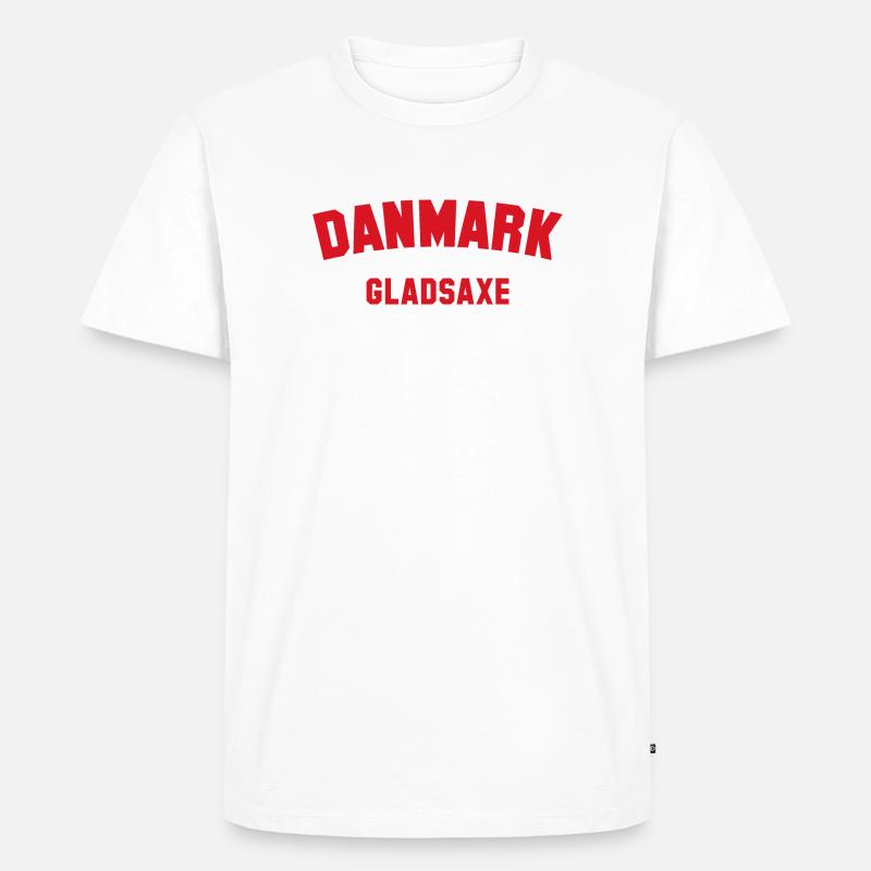 GLADSAXE Danmark Dänemark - Männer Premium Bio T-Shirt - Weiß