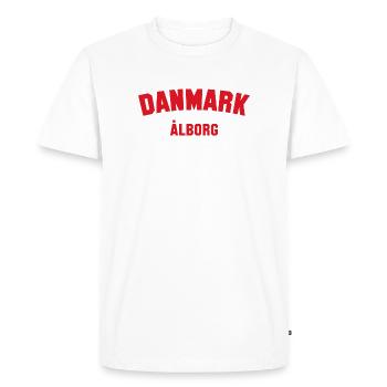 ALBORG Danmark Danemark - T-shirt Premium bio Homme - blanc - Devant - Nico (187cm)