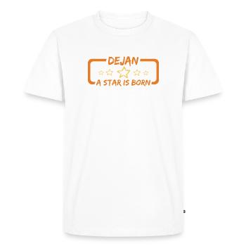 Dejan Dejan - T-shirt Premium bio Homme - blanc - Devant - Nico (187cm)
