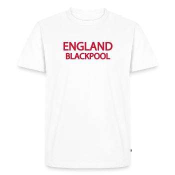 Angleterre Blackpool Scène nautique - T-shirt Premium bio Homme - blanc - Devant - Nico (187cm)