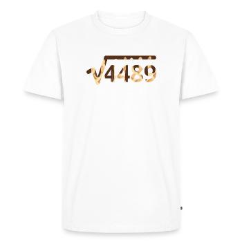 67 Meme Square - Men's Premium Organic T-Shirt - white - Front - Nico (187cm)