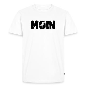 Moin with the seagull - Men's Premium Organic T-Shirt - white - Front - Nico (187cm)