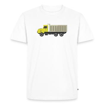 Truck - Men's Premium Organic T-Shirt - white - Front - Nico (187cm)