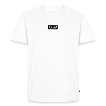 FCKAFD contre la droite contre l’AfD - T-shirt Premium bio Homme - blanc - Devant - Nico (187cm)