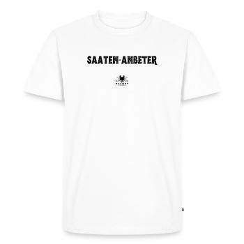 Adorateurs de graines - pour tous les amateurs de pain - T-shirt Premium bio Homme - blanc - Devant - Nico (187cm)