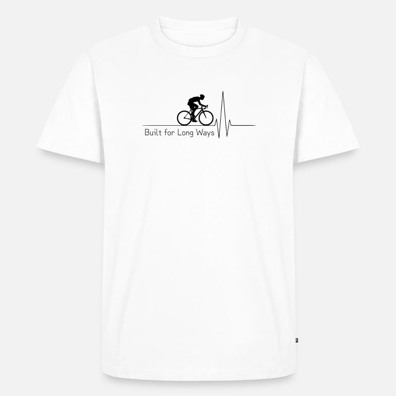 Built for Long Ways - Männer Premium Bio T-Shirt - Weiß