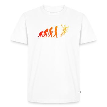 Message clair de handball pour hommes - T-shirt Premium bio Homme - blanc - Devant - Nico (187cm)